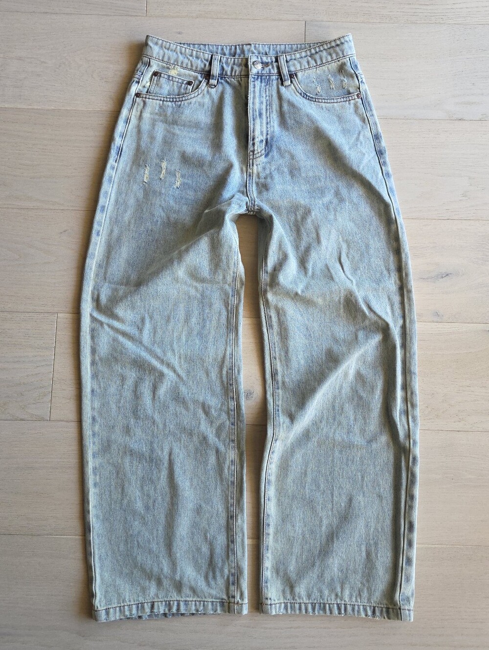 Drmers club baggy jeans in light acid wash